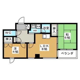 ガーデン欣志ビル【10階】の間取り