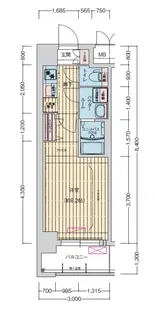 ララプレイス 大阪 ウエストゲート【5階】の間取り