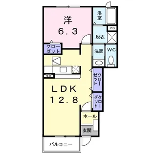 プリムローズ A【1階】の間取り