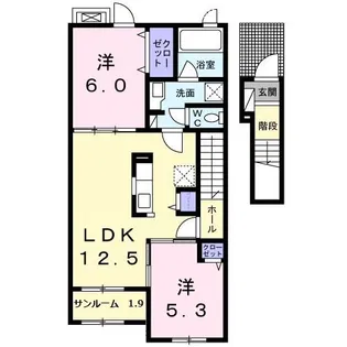 オリーブ II【2階】の間取り