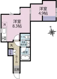 yoru【1階】の間取り