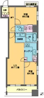 カスタリア人形町【6階】の間取り
