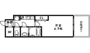 ビガーポリス417天満橋2【7階】の間取り