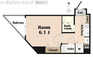 グローディア天満橋【8階】の間取り