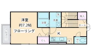 ラルジュ桜丘【1階】の間取り