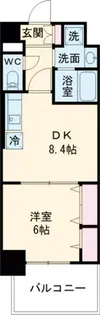 ウェルデンス八王子【6階】の間取り
