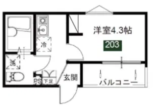 MELDIAみのり台【2階】の間取り