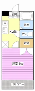 ラクス浜松北A【1階】の間取り