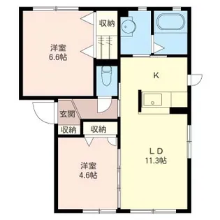 シャーメゾン ビューテラス201【2階】の間取り