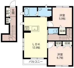 ベラルーチェ【2階】の間取り