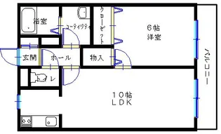 パールハイム直【2階】の間取り