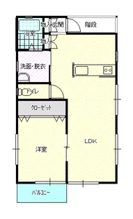 K.M 1【1階】の間取り