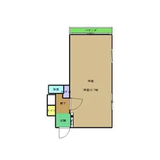 VIP-IN太平洋ノースヒルズ【4階】の間取り