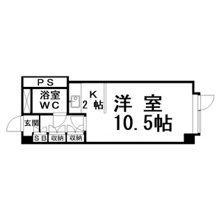 シャルマント芦野【4階】の間取り