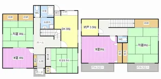 静岡県浜松市中央区富塚町【一戸建】の間取り