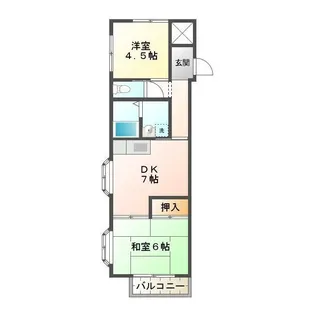 サンリッチ別名【3階】の間取り