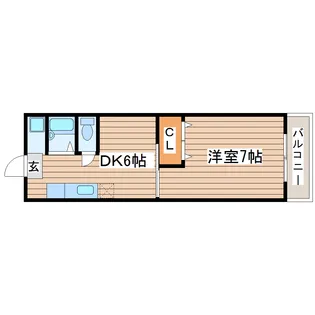 ダイリ長町ビル【5階】の間取り