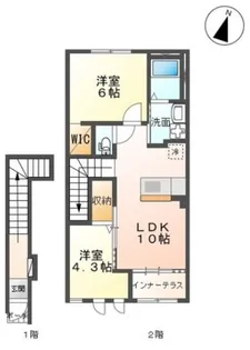 スターテラス南町【2階】の間取り