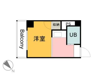 クオレマンションクサツ【2階】の間取り