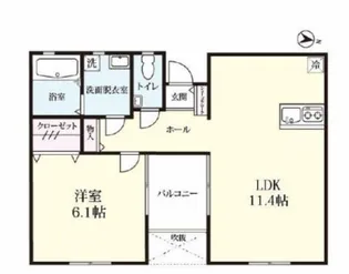 プレミアムアイランド牛津IX【2階】の間取り