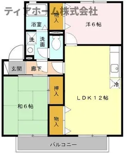 カサベルテC【2階】の間取り