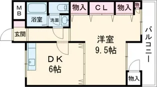 ロイヤルコーポ吉田【4階】の間取り