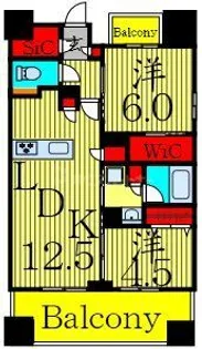 グランカーサ町屋【8階】の間取り