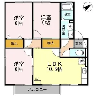ファミーユ21 B【1階】の間取り