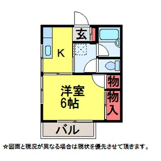 鵜沢ハイツ【1階】の間取り