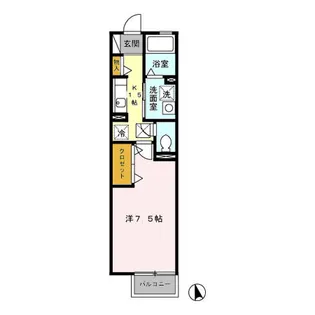 茨城県かすみがうら市稲吉東3【アパート】の間取り