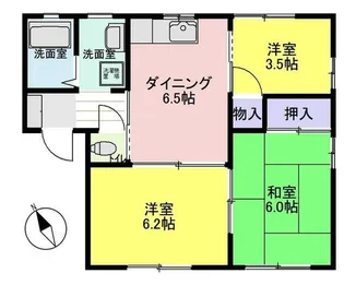 ユイレーヴB棟【1階】の間取り