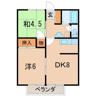 コーポ台畑【2階】の間取り