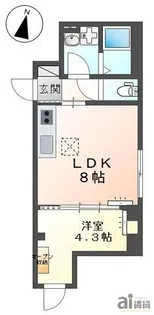 東京都国分寺市内藤1【マンション】の間取り
