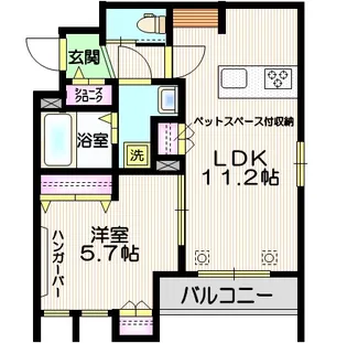 コンフォートさくらI【2階】の間取り