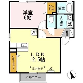 リヴェールハウス【2階】の間取り