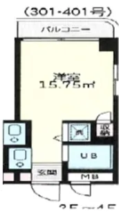 サロン・ボン・グウ【3階】の間取り