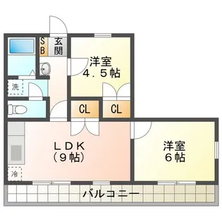 オーチャードI【2階】の間取り