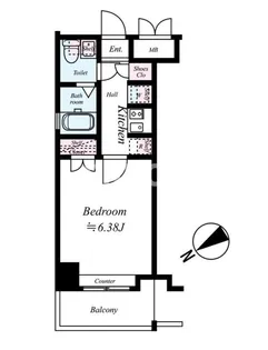 サヴォイレジェント【8階】の間取り