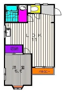 ロワール栗木台【3階】の間取り