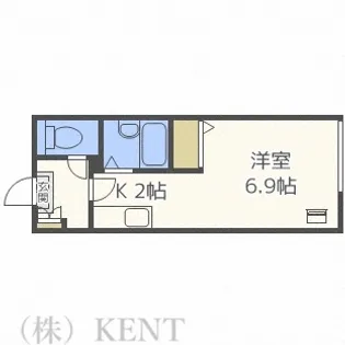 シャーメゾンリブレ八軒【1階】の間取り