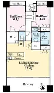イトーピア麻布【5階】の間取り