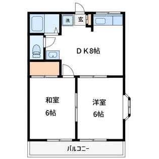東京都板橋区赤塚4【アパート】の間取り