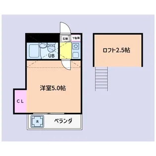 レオパレス金沢文庫第3【2階】の間取り
