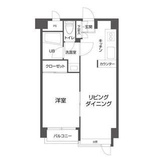 フラッツ100【9階】の間取り