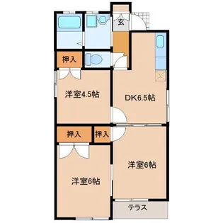 大分県宇佐市大字葛原【一戸建】の間取り