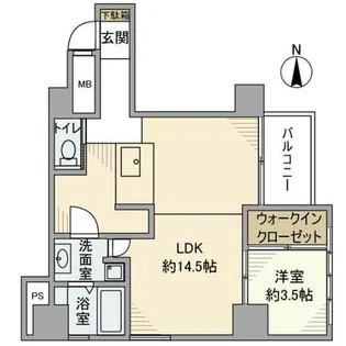 インペリアル六本木1号館【4階】の間取り