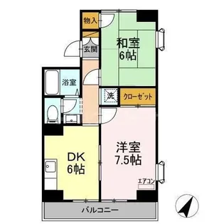 千葉県船橋市海神町西1【アパート】の間取り
