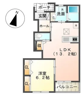 千葉県茂原市小林【アパート】の間取り