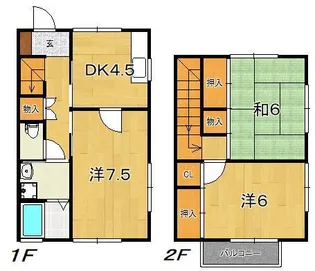 神奈川県足柄上郡松田町松田庶子【一戸建】の間取り