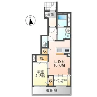 サングレーシア【1階】の間取り